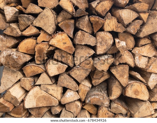 Stacked Firewood Camp Fires Fireplaces Stock Photo Edit Now