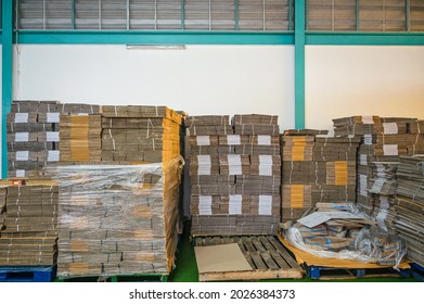 Stacked Flat Pack Cardboard Boxes On Stock Photo 2026384373 | Shutterstock