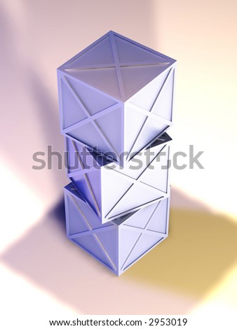 Stacked Iron Boxes