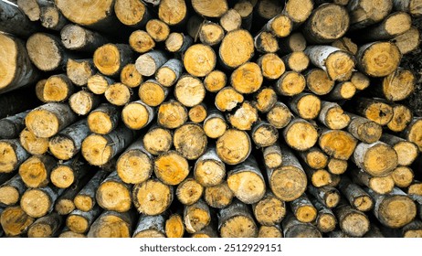 Stacked Logs End Grain Pattern