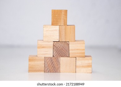 Stacked Natural Wood Blocks, Puzzle