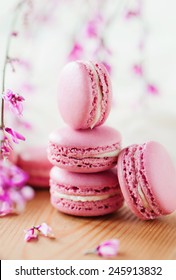 Stacked, Pink Macarons