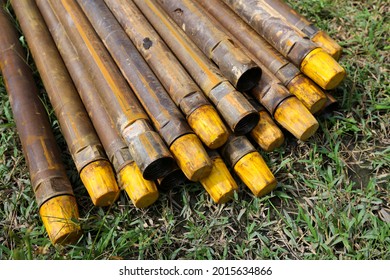 Stacked Steel Pipes For Groundwater Drilling