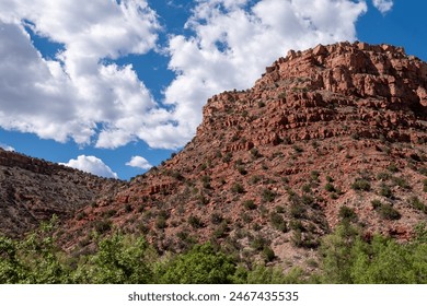 Stacked stone hillside in the Verde Valley, Arizona - Powered by Shutterstock