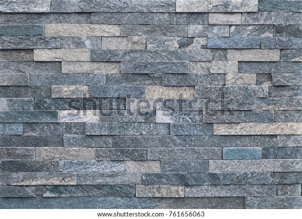 Stacked Stone Wall Texture Blue Stone Stock Photo (Edit Now) 761656063