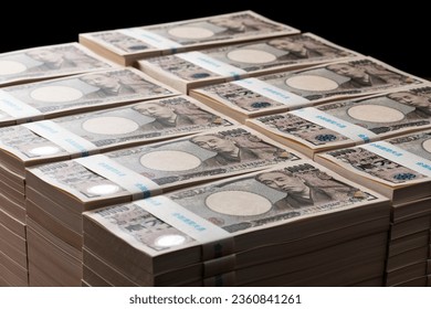 Stacked Ten Thousand Yen Bills (One Hundred Million Yen)