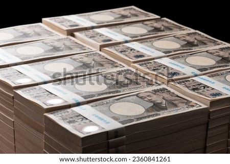 Stacked Ten Thousand Yen Bills (One Hundred Million Yen)