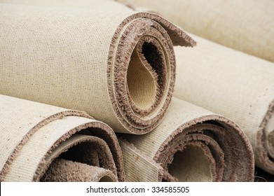 stacking carpet rolls