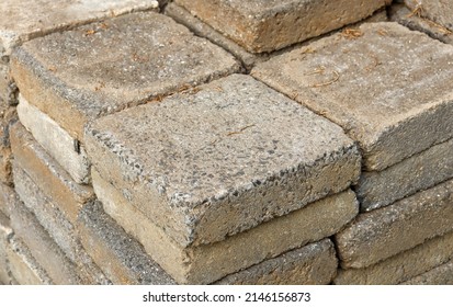 Stacks Grey Concrete Pavers Stock Photo 2146156873 | Shutterstock