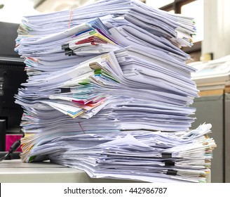 Stacks of paper