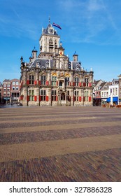 Stadhuis (City Hall) (1618) on Markt square, Delft, Netherlands