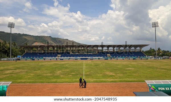 Stadion Sepakbola Pon 2021 Barnabas Youwe Stock Photo 2047548935 ...