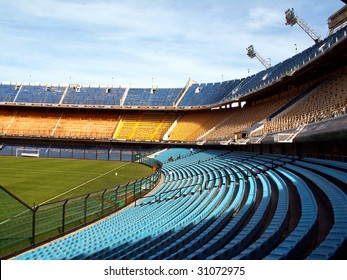 Stadium Of Boca Juniors Football Team In Buenos Aires