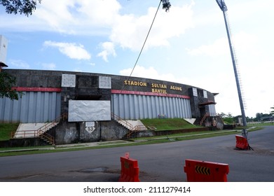 Stadium Building Of The Great Sultan. January 23, 2022, Yogyakarta, Indonesiabangunan Stadion Sultan Agung Di Bantul Untuk Bermain Sepakbola Dan Olah Raga
