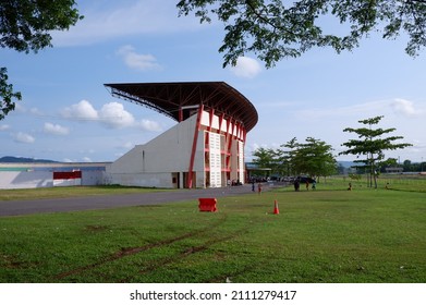 Stadium Building Of The Great Sultan. January 23, 2022, Yogyakarta, Indonesiabangunan Stadion Sultan Agung Di Bantul Untuk Bermain Sepakbola Dan Olah Raga