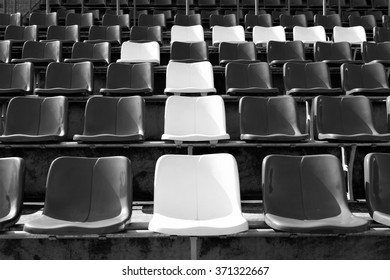 Stadium Chair Black And White