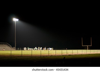 Stadium Light Shines Brightly On The Field