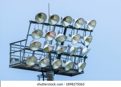 Stadium Lights Turn Off At Day Time, Football Stadium Lights.