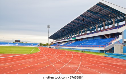 Stadium Main Stand And Running Track