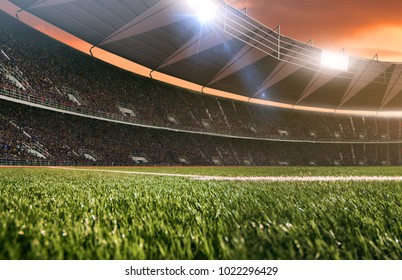 3d Render Emptry Stadium Evening Without Stock Illustration 538304500