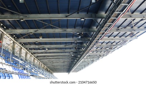 Stadium Roof Cantilever H Beam Steel Structure.