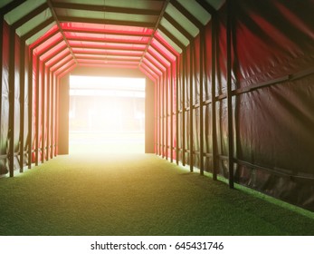 Stadium Tunnel,sunset