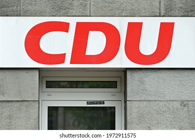 Stadthagen, Germany - May 12, 2021:  Schaumburg District Association Of The Christian Democratic Union 