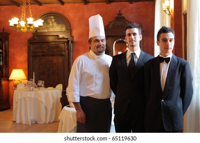 Staff Of A Luxury Restaurant