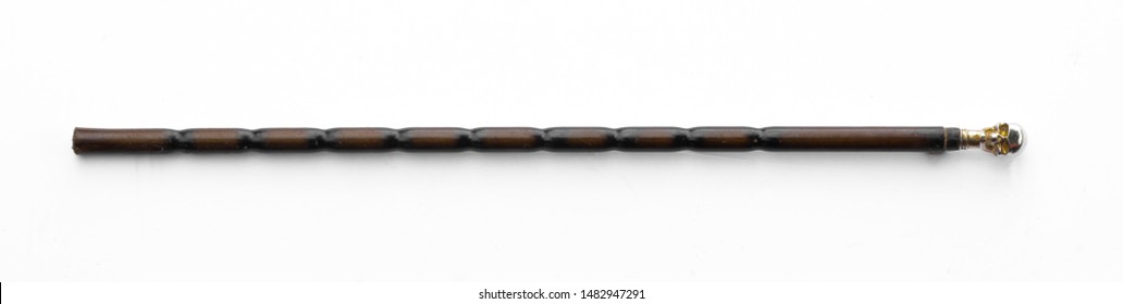 Staff, Magic Wand, Walking Stick Isolated On White Background