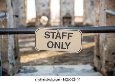 Staff Only Sign Restricting Access