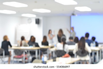 Staff Training At The Conference Room Blur Background, People Learning And Development