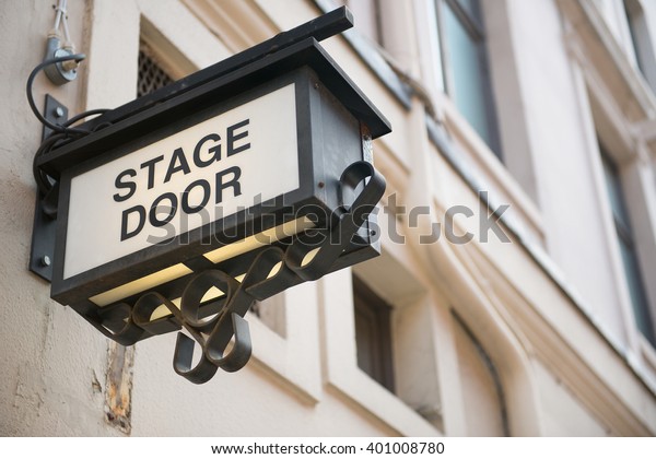 Stage Door\
Sign
