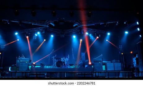 Stage Lighting Beams Spotlight Smoke Events Stock Photo 2202246781 ...