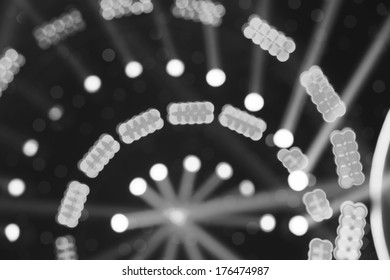 stage lighting effect in the dark 