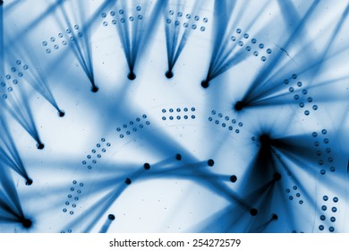 stage lighting effect in the dark 