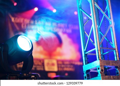 Stage lights at the concert - Shutterstock ID 129339779