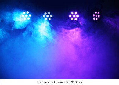 Stage Lights And Smoke