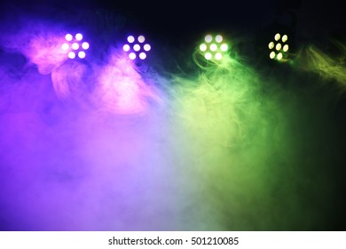 Stage Lights And Smoke