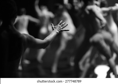 Stage Performance, Dancer's Hand In Focus