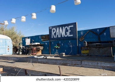 The Stage At The Range In Slab City California