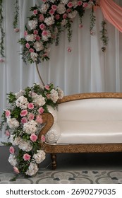 Stage setup at an Indian wedding