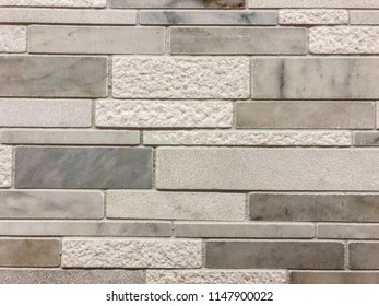 Staggered Tiles Shape Installed In Kitchen Backsplash Made From Marble And Granite Natural Stone