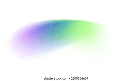 Stain green   blue color  White background and grainy colorful gradient stripe and spray effect 