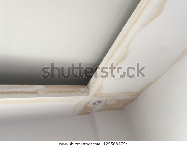 Stain On Ceiling Leaking Water Stock Photo Edit Now 1255884754