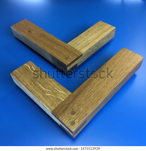 wooden blocks with coloured glass