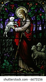 Stained Glass Jesus The Good Shepherd