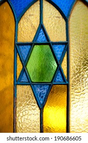 Stained Glass Star Of David