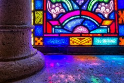 Stained Glass Window Sill