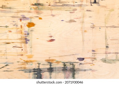 stained surface of artistic wooden board for drawing