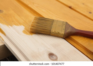 Staining Wood Surfaces Before After Stock Photo 101407477 Shutterstock   Staining Wood Surfaces Before After 260nw 101407477 